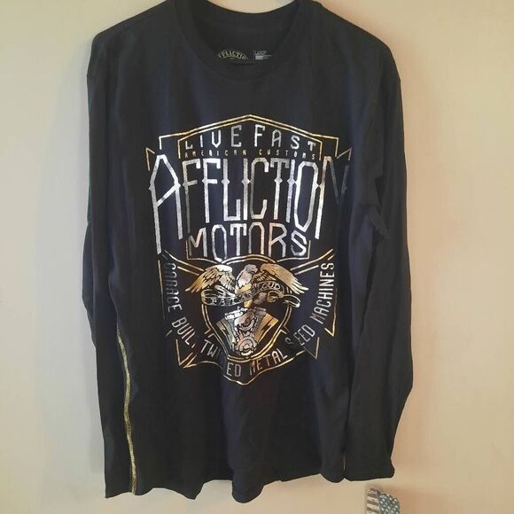 Affliction Long Sleeve Shirt New With Tags Size Large - Picture 1 of 5